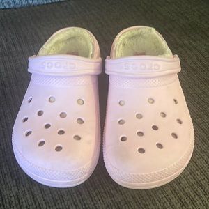 Pink crocs